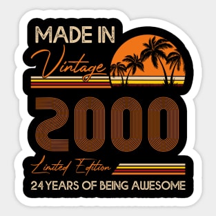 D4642000 Made In Vintage 2000 Limited Edition 24 Being Awesome Sticker